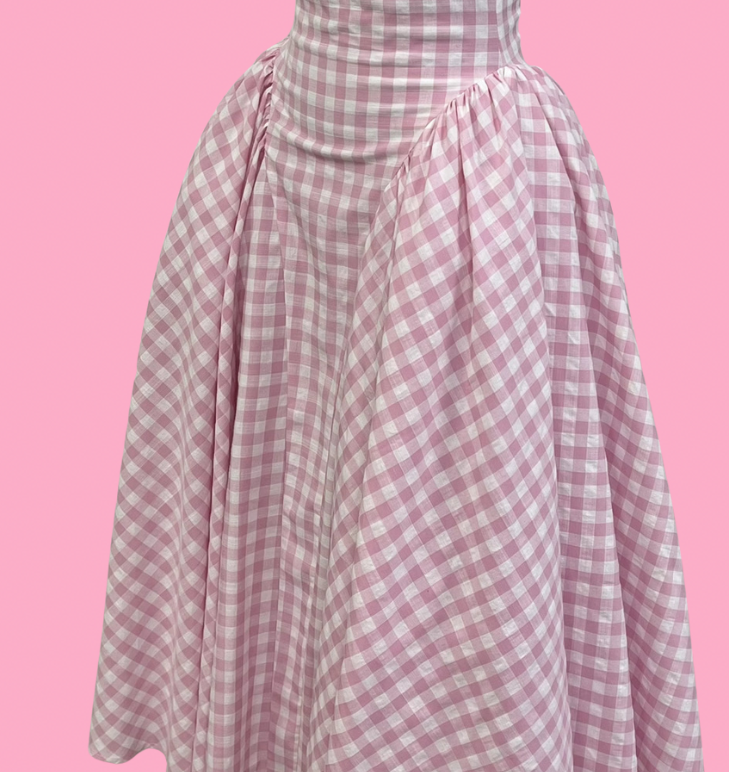 WAFFLE PINK DRESS