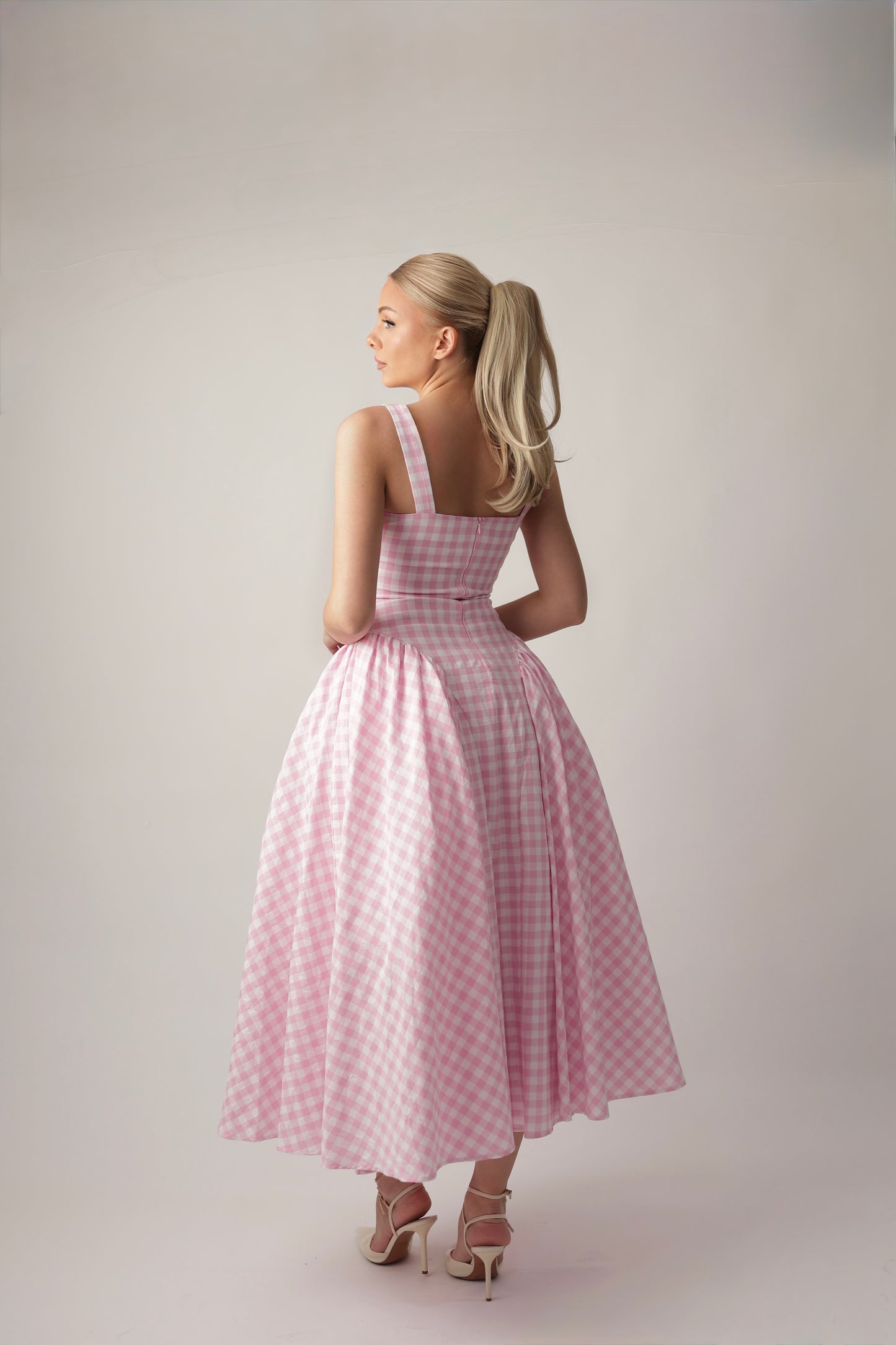 WAFFLE PINK DRESS
