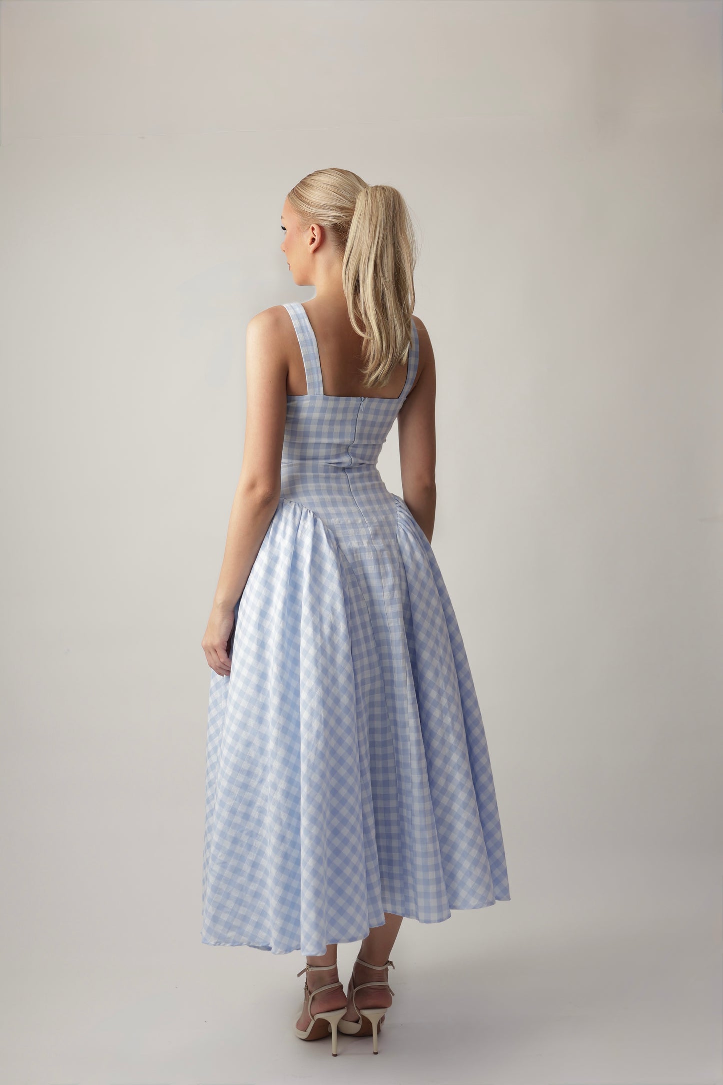 WAFFLE BLUE DRESS