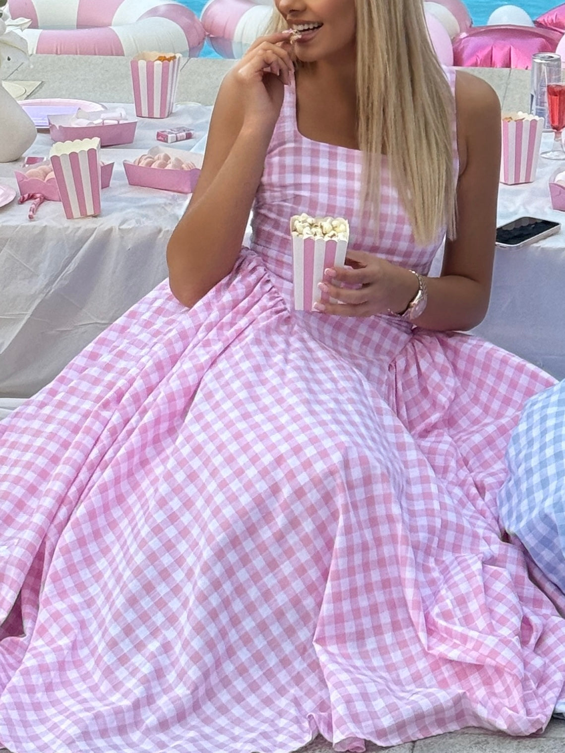 WAFFLE PINK DRESS