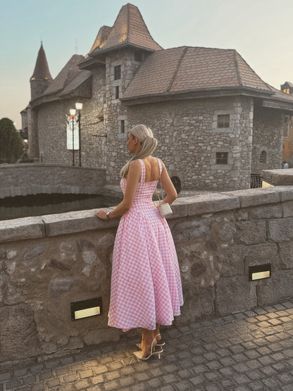 WAFFLE PINK DRESS